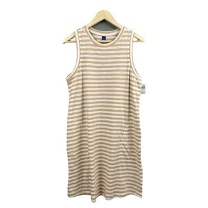 NWT Old Navy Striped Sleeveless Dress Pockets Size Medium